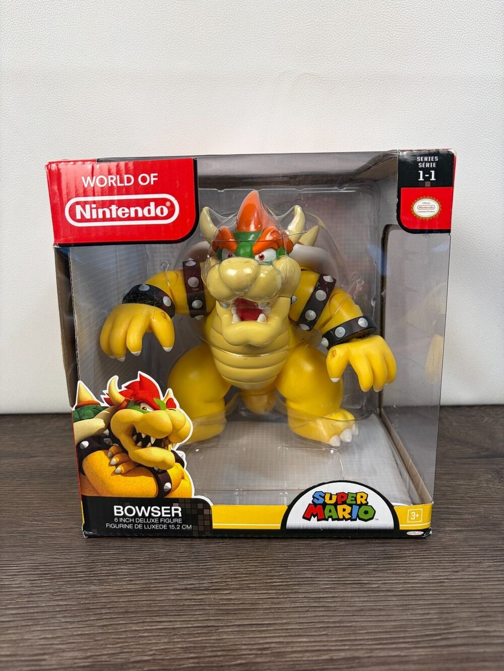 World of Nintendo Bowser 6 Inch Deluxe Figure Super Mario Jakks Pacific 2014